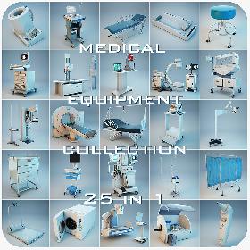 3D模型-Medical Equipment Collection 25 in 1